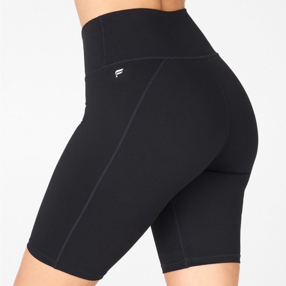 Fabletics Women’s PowerHold Biker Shorts, Black, Small - Picture 1 of 4